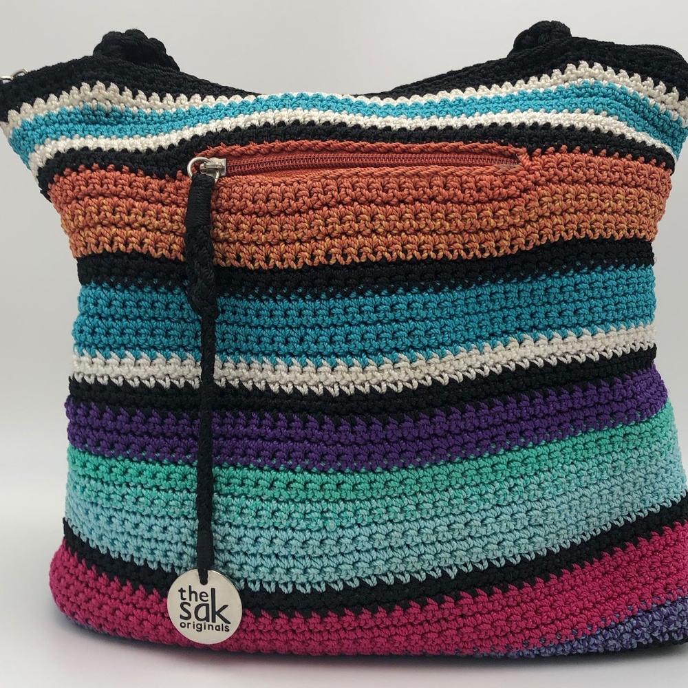 The Sak Original Multi Color Crochet Shoulder Bag